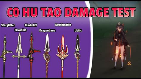 hutao|Detailed Weapon DPS comparison for Hu Tao : r/HuTao